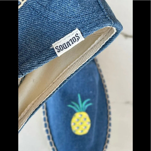 Soludos PINEAPPLES DENIM BLUE 9 - Picture 8 of 8